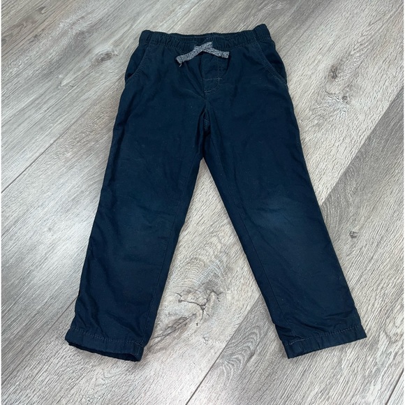 Carter’s Lined Chino Pull Up Pants 3T Navy Blue - Picture 10 of 11